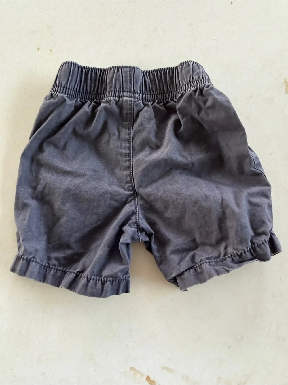 Carter's Charcoal Cotton Elastic-Waist Shorts